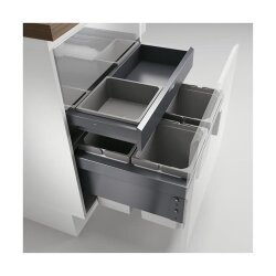 Naber Cox® Base 360 S/600-4 mit Base-Board, Abfallsammler für Frontauszüge