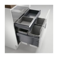 Naber Cox® Base 360 S/600-4 mit Base-Board, Abfallsammler für Frontauszüge