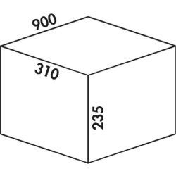 Naber Cox® Box 235 K/900-3, Abfallsammler für vorhandene Auszüge