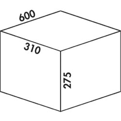 Naber Cox® Box 275 K/600-2, Abfallsammler für...
