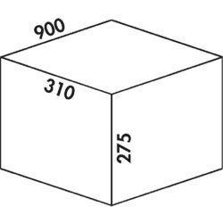 Naber Cox® Box 275 K/900-4, Abfallsammler für...