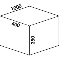 Naber Cox® Box 350 S/1000-5, Abfallsammler für vorhandene Auszüge