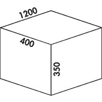 Naber Cox® Box 350 S/1200-6, Abfallsammler für vorhandene Auszüge