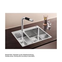 BLANCO Einbaubecken ANDANO 340/180-IF/A Edelstahl Seidenglanz mit InFino Ablaufsystem
