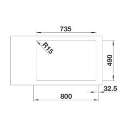 BLANCO Einbaubecken ANDANO 340/340-IF/A Edelstahl Seidenglanz mit InFino Ablaufsystem