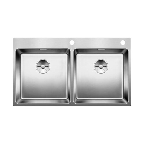 BLANCO Einbaubecken ANDANO 400/400-IF/A Edelstahl Seidenglanz mit InFino Ablaufsystem