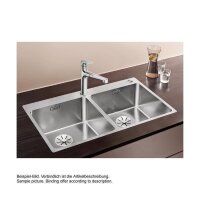 BLANCO Einbaubecken ANDANO 400/400-IF/A Edelstahl Seidenglanz mit InFino Ablaufsystem
