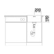 BLANCO Einbaubecken ANDANO 400-IF/A Edelstahl Seidenglanz mit InFino Ablaufsystem