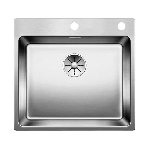 BLANCO Einbaubecken ANDANO 500-IF/A Edelstahl Seidenglanz mit InFino Ablaufsystem