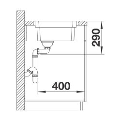 BLANCO Einbaubecken ETAGON 700-IF Edelstahl Seidenglanz InFino