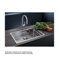 BLANCO Einbaubecken ETAGON 700-IF Edelstahl Seidenglanz InFino