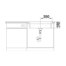 BLANCO Einbaubecken ETAGON 700-IF/A Edelstahl Seidenglanz, InFino Ablauf