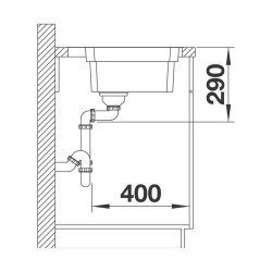 BLANCO Einbaubecken ETAGON 700-IF/A Edelstahl Seidenglanz, InFino Ablauf