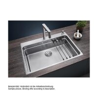 BLANCO Einbaubecken ETAGON 700-IF/A Edelstahl Seidenglanz, InFino Ablauf
