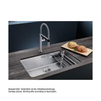 BLANCO Unterbaubecken ETAGON 700-U Edelstahl Seidenglanz InFino