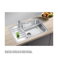 BLANCO Einbauspüle LEMIS XL 6 S-IF Compact Edelstahl Bürstfinish