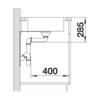 BLANCO Einbauspüle LEMIS XL 6 S-IF Compact Edelstahl Bürstfinish