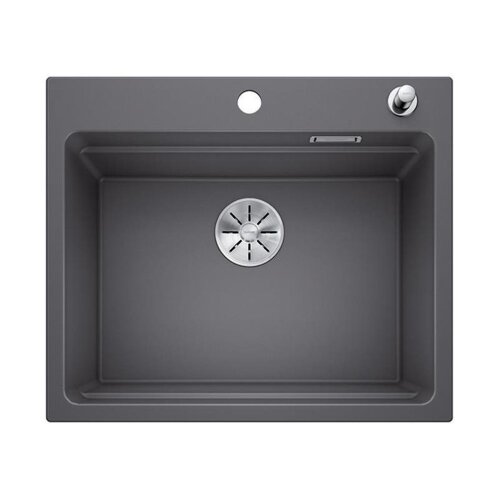 BLANCO Einbaubecken ETAGON 6 Silgranit, InFino Ablaufsystem, felsgrau