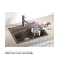 BLANCO Einbaubecken ETAGON 6 Silgranit, InFino Ablaufsystem, felsgrau