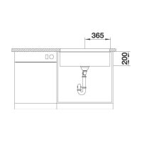 BLANCO Unterbaubecken ETAGON 700-U Silgranit InFino