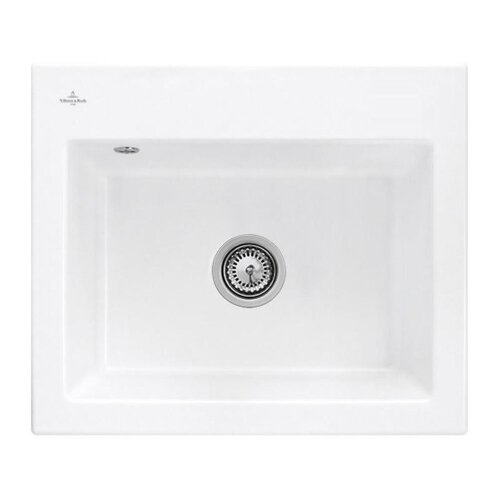 Villeroy & Boch Einbauspüle Subway 60 S mit Handbetätigung Classicline RW Stone White