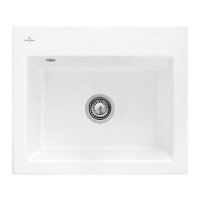 Villeroy & Boch Einbauspüle Subway 60 S mit Handbetätigung Classicline RW Stone White
