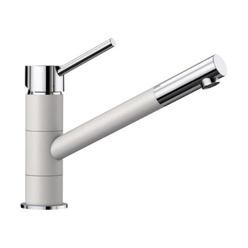 BLANCO Küchenarmatur KANO Silgranit weiß / chrom