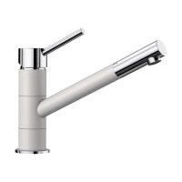 BLANCO Küchenarmatur KANO Silgranit weiß / chrom