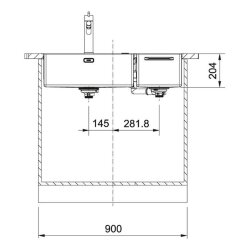 Franke Einbauspüle Franke Box Center BWX 220-54-27 A Edelstahl