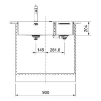 Franke Einbauspüle Franke Box Center BWX 220-54-27 A Edelstahl