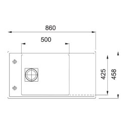 Franke Spüle Fresno FSG 211 Fragranit+ flächenbündig einbaubar oder unterbaubar, Onyx