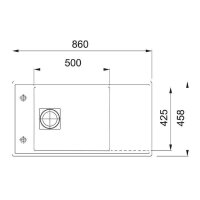 Franke Spüle Fresno FSG 211 Fragranit+ flächenbündig einbaubar oder unterbaubar, Onyx