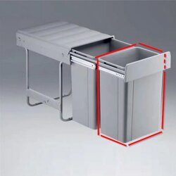 Wesco Ersatzeimer M 8358526-1 26 Liter | alugrau, mit...