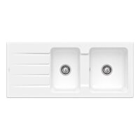 Villeroy & Boch Einbauspüle Architectura 80 mit Excenterbetätigung Classicline R1 Weiß (alpin) glänzend
