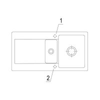 Villeroy & Boch Einbauspüle Siluet 60 R Flat flächenbündig