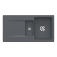Villeroy & Boch Einbauspüle Siluet 60 R Flat flächenbündig mit Excenterbetätigung Classicline i4 Graphit