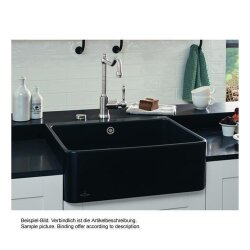 Villeroy & Boch Spülmodul Spülstein Einzelbecken 60 X mit Handbetätigung Classicline R1 Weiß (alpin) glänzend