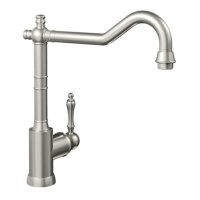 Villeroy & Boch Küchenarmatur Avia 2.0 Edelstahl massiv gebürstet | Niederdruck