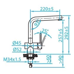Caressi Küchenarmatur CA108 ECO