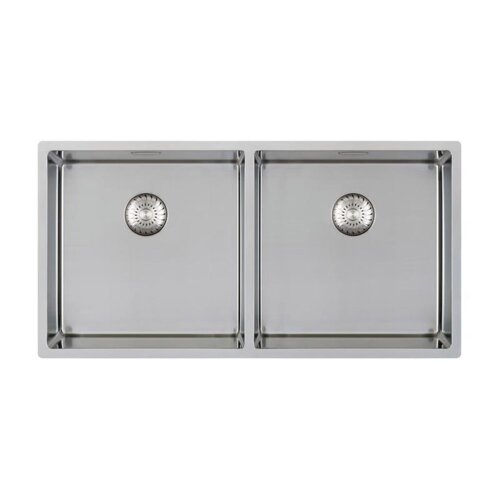Caressi Einbauspüle CAPPR10 CAPP4040R10 86 x 44 cm Edelstahl