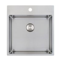 Caressi Einbauspüle CAPPR10 CAPP45KR10 49 x 52 cm Edelstahl