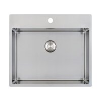 Caressi Einbauspüle CAPPR10 CAPP55KR10 59 x 52 cm Edelstahl
