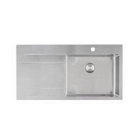 Caressi Einbauspüle CAPPABR und ABL CAPP50 100 x 52 cm Edelstahl