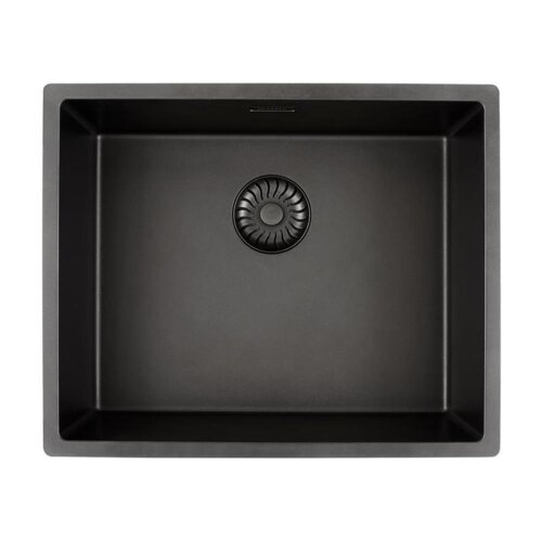Caressi Einbauspüle Black und White Line CAGRPP50-FL 54 x 44 cm flächenbündig einbaubar