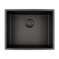 Caressi Einbauspüle Black und White Line CAGRPP50-FL 54 x 44 cm flächenbündig einbaubar