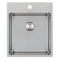 Caressi Einbauspüle Basic Line CABLPP40KR10 44 x 52 cm Edelstahl