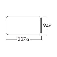 Naber COMPAIR Mauerkasten E-Jal flow 150 inkl. THERMOBOX, Jalousie Edelstahl, innen Rechteck-Anschluss