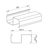 Naber COMPAIR System Ø 150 Stahl SF-VRO 150 Stützsteg, verzinkter Stahl