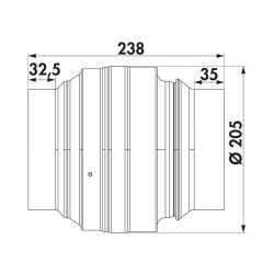 Naber COMPAIR System Ø 150 Stahl...