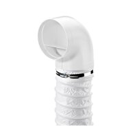 Naber K-Jal 100 Außenjalousie Weiß - Lüftungsjalousie Für Rundrohr 100mm